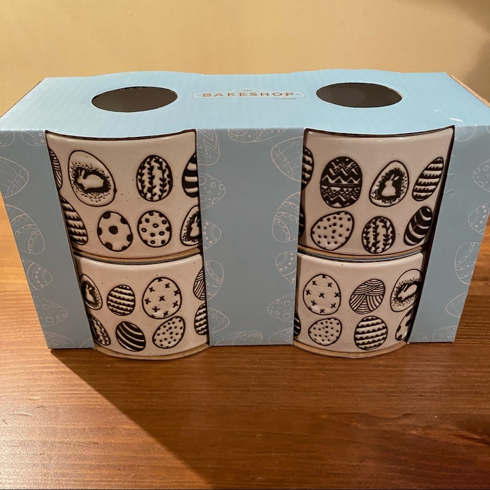 The Bakeshop Set Of 4 Easter Egg Ramekins New